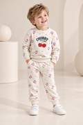 Boys Bunny Print “My Favorite” Sweatshirt & Jogger Co-ord Set-WIN21N
