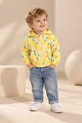 Lemon Print Hooded Jacket for Kids-WIN80C