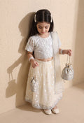 Bella Moda Girls Floral Embroidered Lehenga Choli with Dupatta AUETH817AH