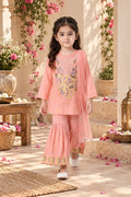 Bella Moda Girls Traditional Embroidered Kurta Sharara Set with Dupatta-AUETH845AD