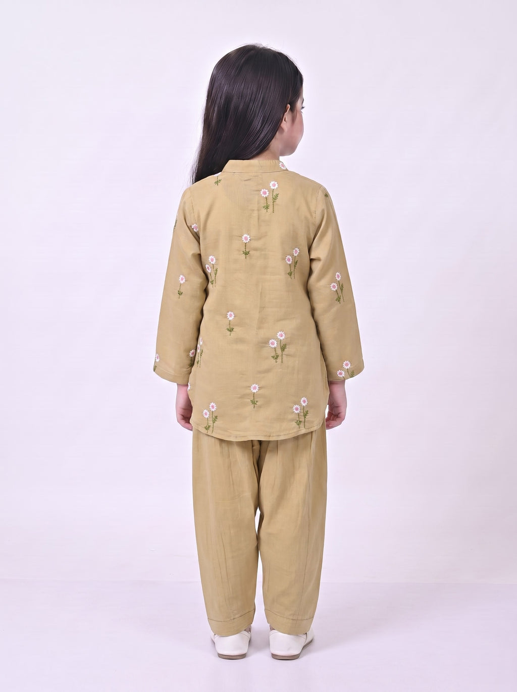 Bella Moda Girls Embroidered Kurta with Dhoti Salwar Ethnic Set- JUETH780X