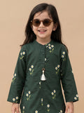 Bella Moda Girls Embroidered Kurta with Dhoti Salwar Ethnic Set- JUETH781X