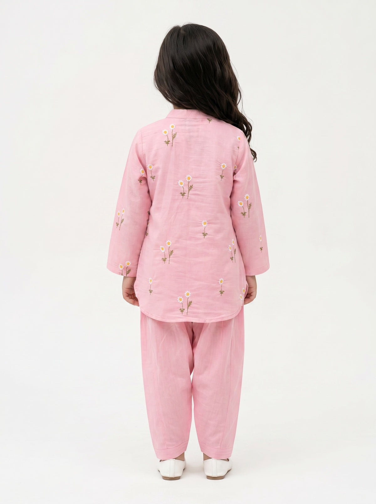 Bella Moda Girls Embroidered Kurta with Dhoti Salwar Ethnic Set- JUETH782X