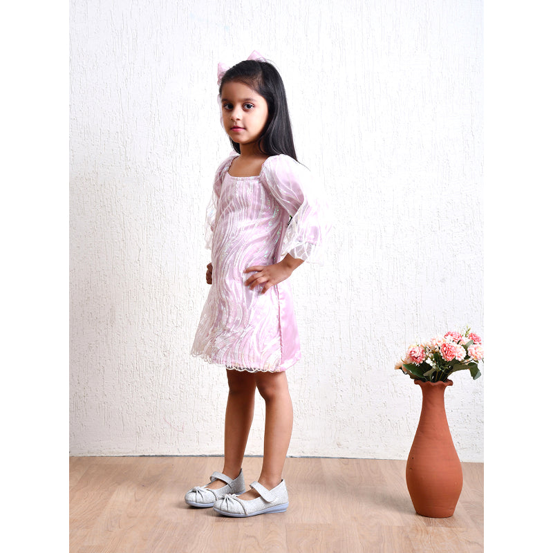 Girls Lavender Sequin Party Dress- PW391V