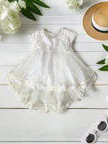Baby Girls White Lace Party Dress- PW426V