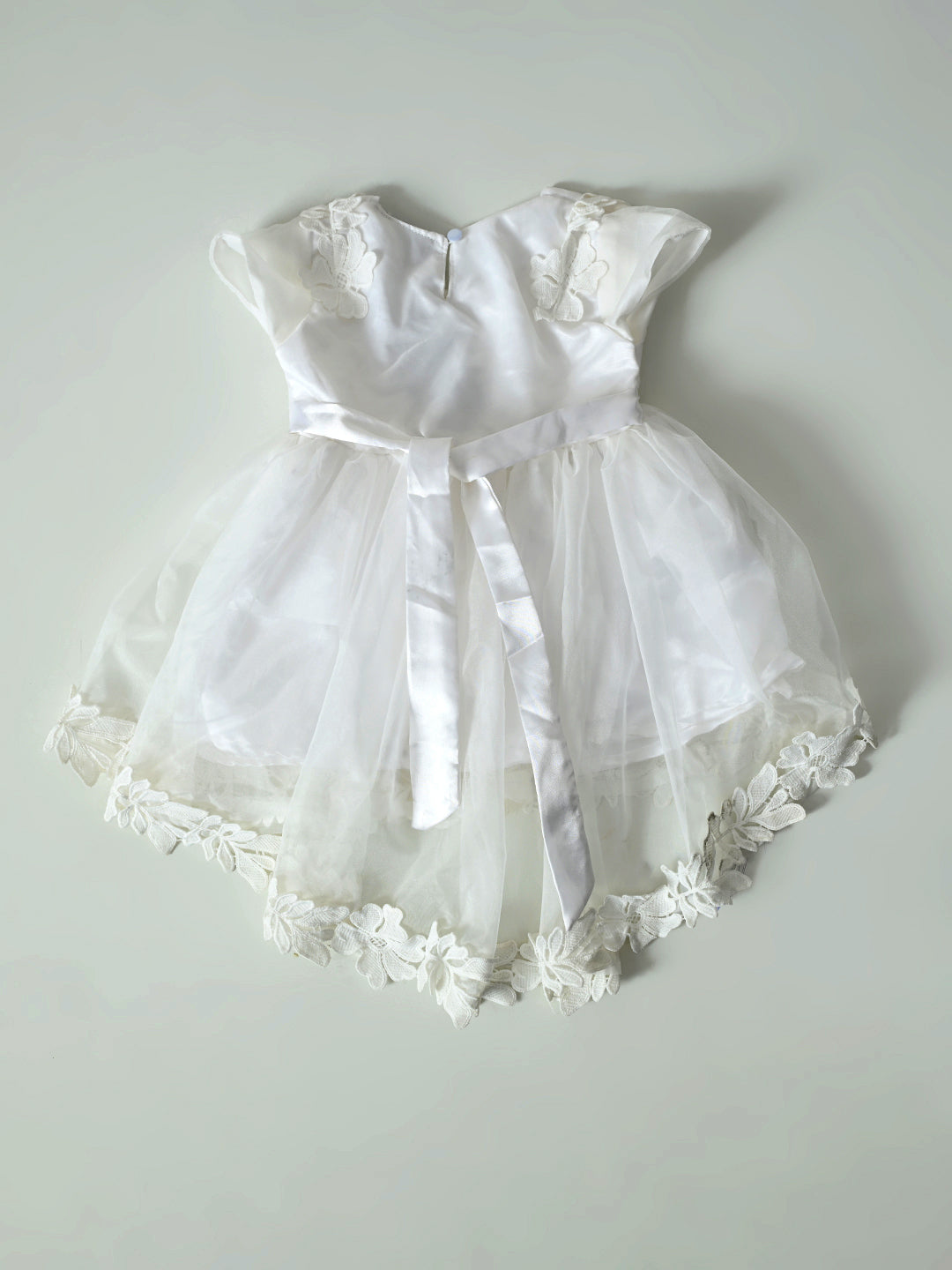 Baby Girls White Lace Party Dress- PW426V