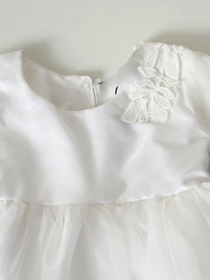 Baby Girls White Lace Party Dress- PW426V