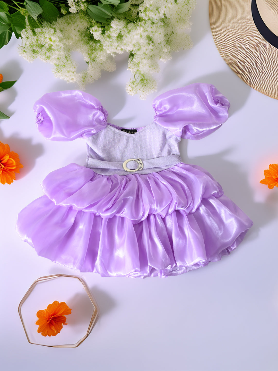 Girls Rainbow Tulle Party Dress- PW428Y