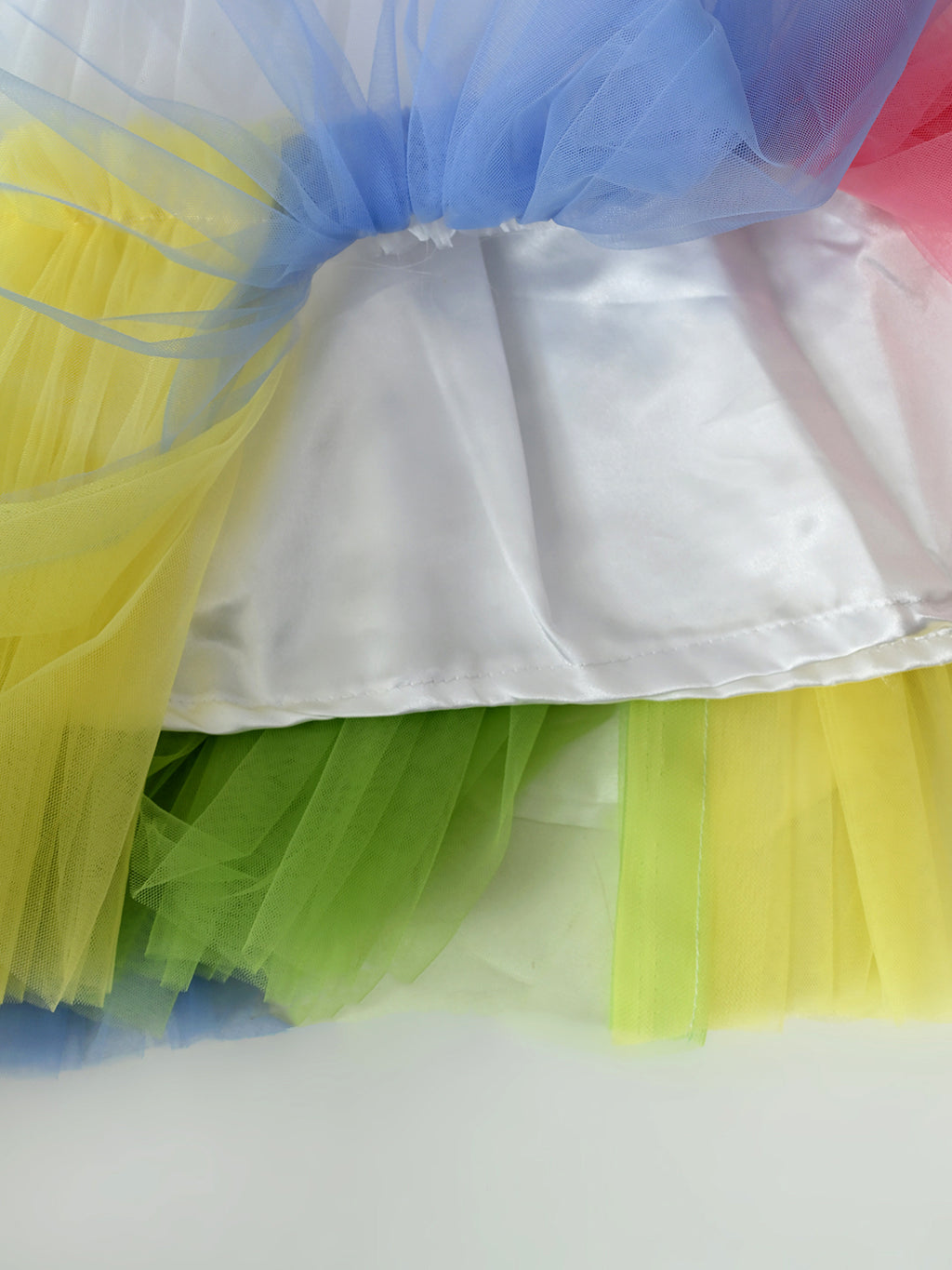 Girls Multicolor Tulle Party Dress- PW429Y