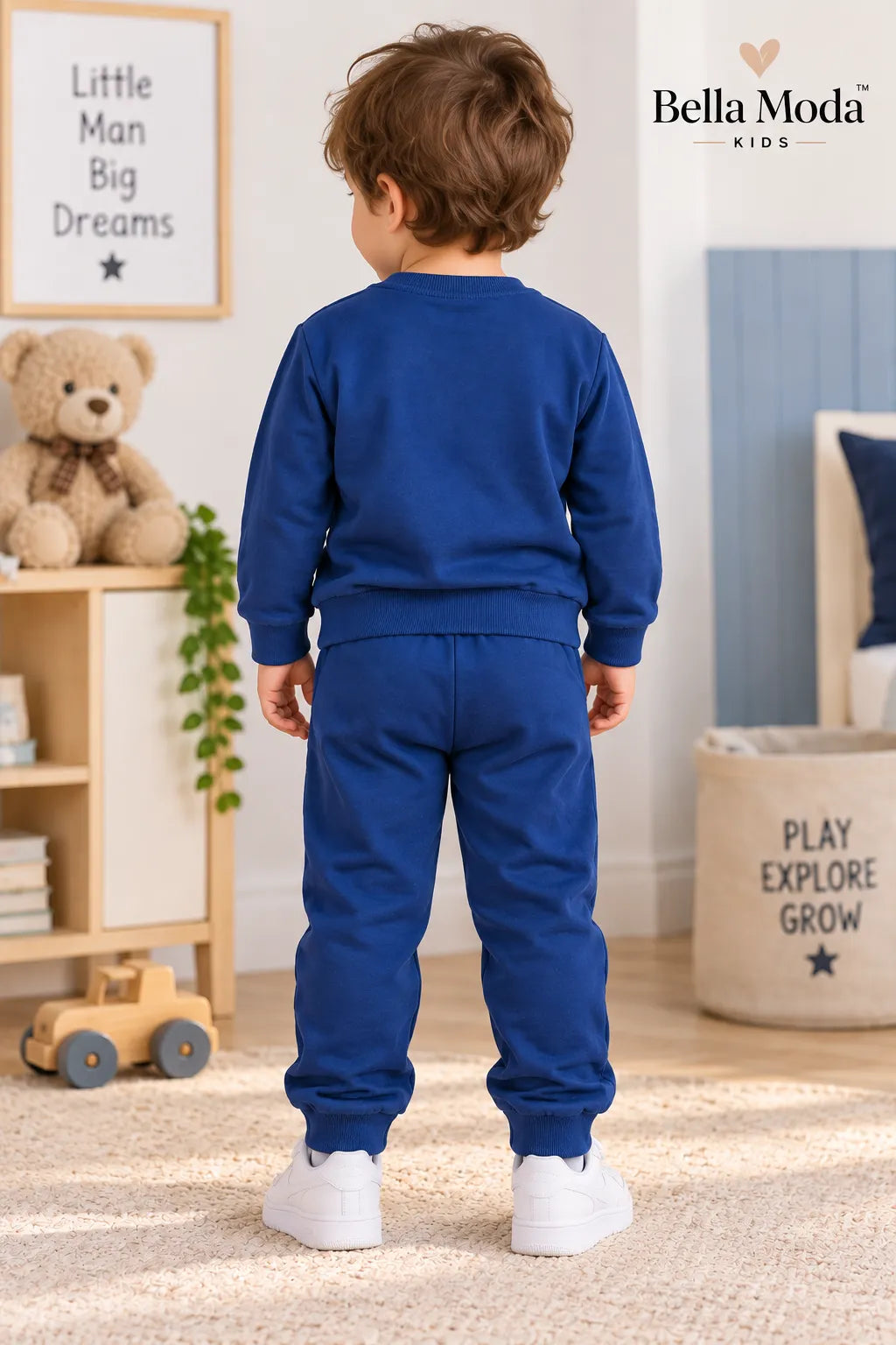 Boys Spidey Printed Sweatshirt and Jogger Set for Kids-WIN70N