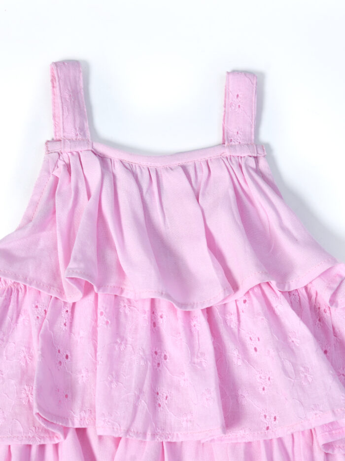 Baby Girls Casual Top Shorts  (Pink) - Image 3